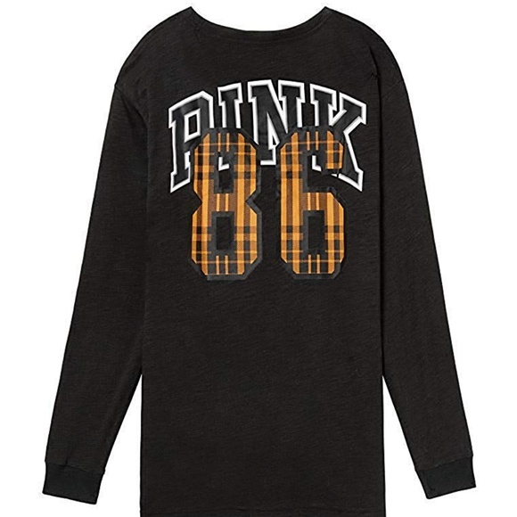 Victoria's Secret Pink NEW Campus Long Sleeve NWT - Picture 1 of 3